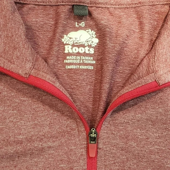 Roots Red Womans L  Full Zip Yoga/Running Jacket. - Picture 3 of 7